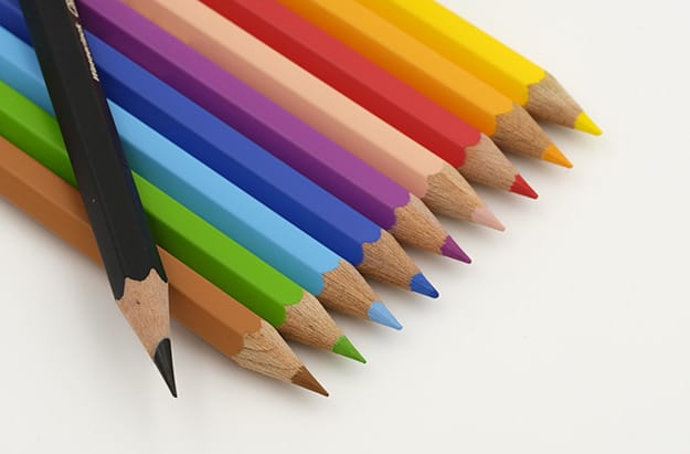 Assortment of Sharp Colored Pencils